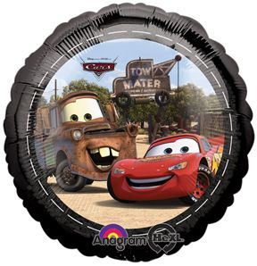 (#60) Disney Pixar Cars Lightning Mcqueen Round Foil Balloon, 18in - Licensed