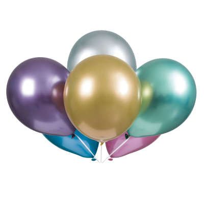 Assorted Color Platinum Latex Balloons, 11in - 6ct