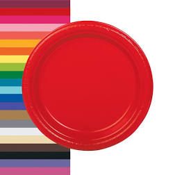 Solid Color Round Plastic Cake Plates, 7in - 20ct