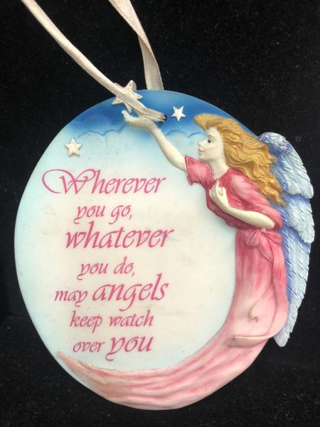 Caregiver, Nurse Gifts, Appreciation, Thank You Plaque: Wherever you go, whatever you do, may angels keep watch over you