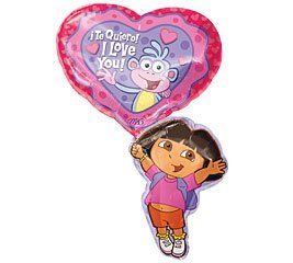 SALE - (#20) Rare Dora Te Quiero I Love You! Balloon - Super Shape Foil Balloon, 36in