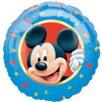 (#C8) Mickey Mouse Clubhouse Round Foil Balloon, 18in - Blue
