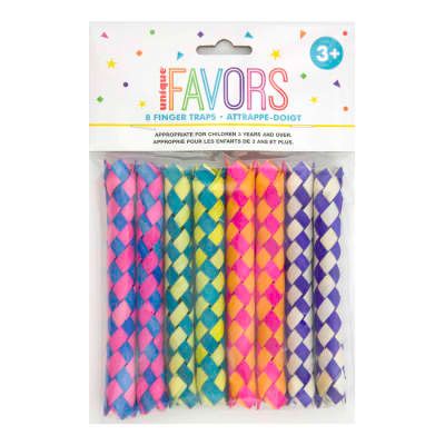 Prank Finger Traps, Toy Party Favors, 8ct