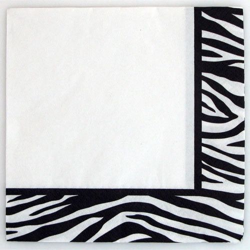 BOGO SALE - Zebra Chic Luncheon Napkins, 16ct - Animal Print