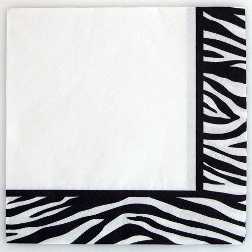 BOGO SALE - Zebra Chic Luncheon Napkins, 16ct - Animal Print