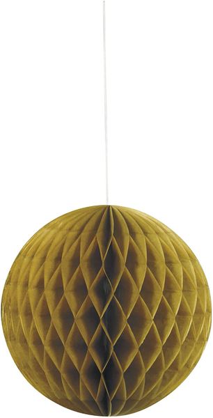 *Gold Tissue Paper Honeycomb Ball Decoration, 8in