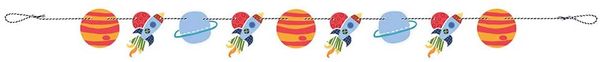 Outer Space Party Decoration Banner, 5ft