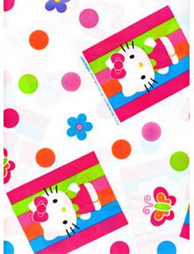 *Hello Kitty Plastic Table Cover - 54x102in