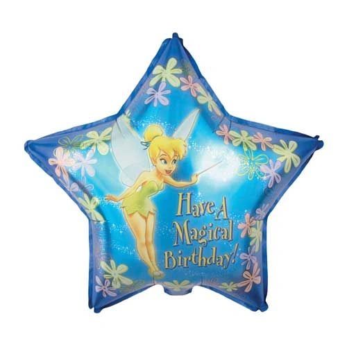 Tinker Bell, Have A Magical Birthday! Star Shape Foil Balloon, 18in