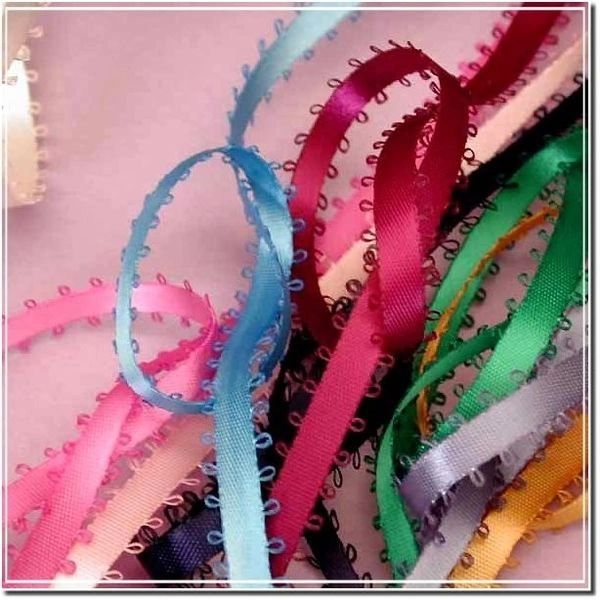 Picot-edge Double Faced Satin Ribbon, 3/16 x 40yd