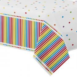 Rainbow Party Table Cover, 54x84in