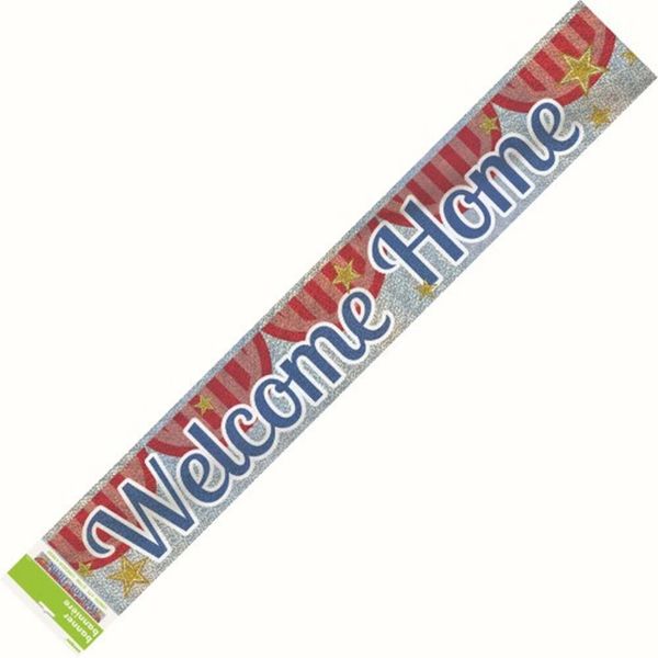 Welcome Home Foil Banner Decoration, 9ft