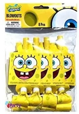 *SpongeBob Party Favor Blowouts, 8ct