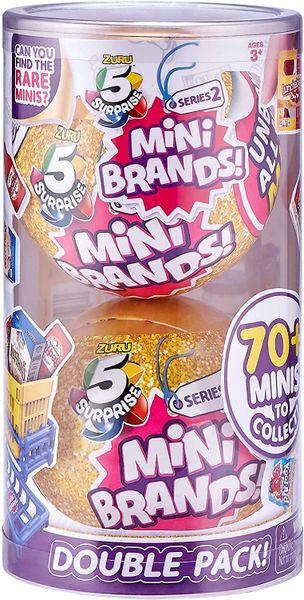 5 Surprise Mini Brands Mystery Capsule Real Miniature Brands Collectible Toy, 2 Pack -2020