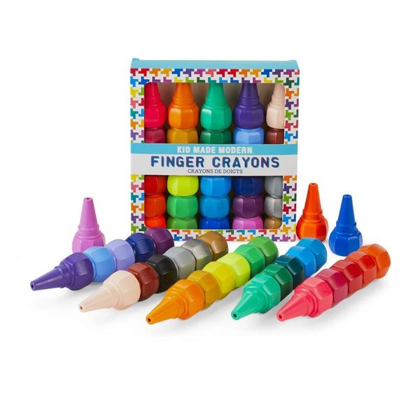 Kids Finger Crayons, 30pcs - Made Modern