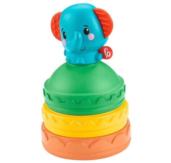 Fisher Price Stacking Elephant Infant Toy, Age 6m+