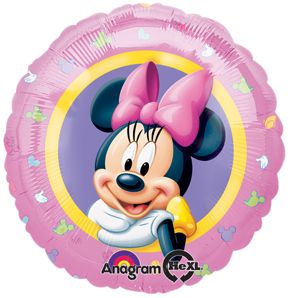 (#C8a) Brite Fun Minnie Mouse Foil Balloon, 18in - Pink