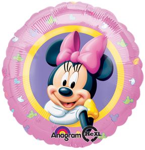 *Brite Fun Minnie Mouse Pink Foil Balloon, 18in