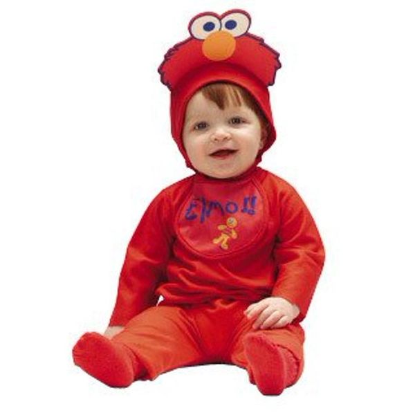 *Sesame Street Baby Elmo Costume, Red - 3-12 months - Halloween