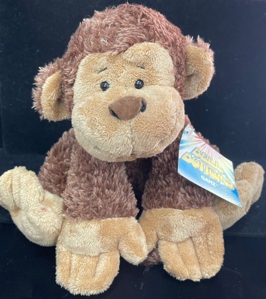 *Rare Bean Bottom Monkey Plush, Ganz Heritage Collection Bell Bottoms, 8in