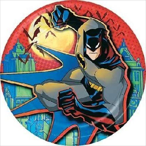 *Rare Vintage Batman Begins Party Luncheon Plates, 9in- 8ct