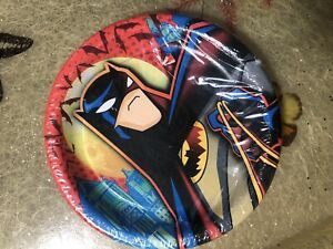 *Rare Batman Begins Party Cake Plates, 7in- 8ct - 90's