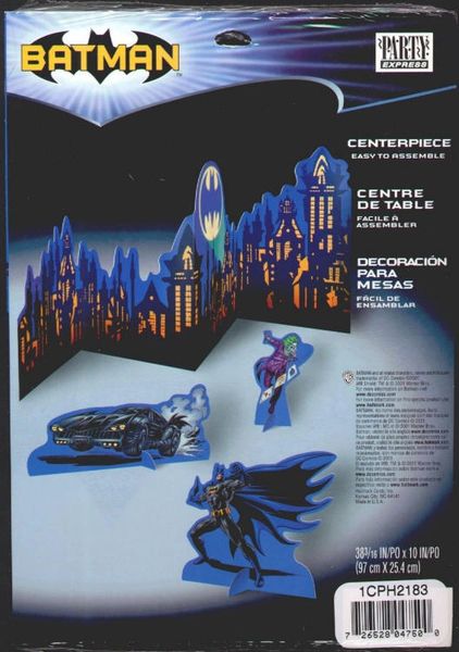 SALE - Rare Batman Table Centerpiece, Background Decoration, 38x10in - Licensed