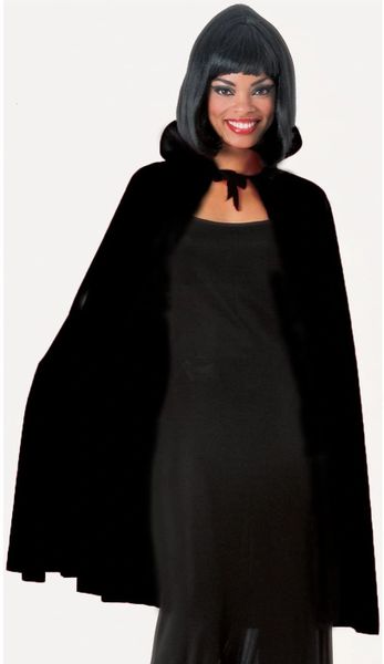 Black Cape, Cloak, 45in - Halloween Sale - under $20
