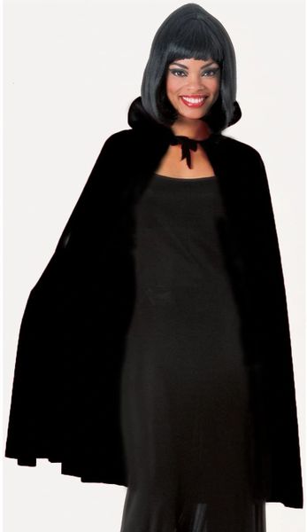 *Black Cape Halloween Costume Accessory, Cloak, 45in