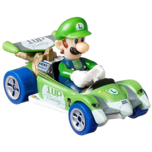 Hot Wheels Mario Kart, Luigi Circuit Special - Race Car