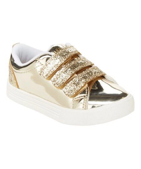 Girls OshKosh B’Gosh Luana Sneaker, Metallic Gold - Toddler Size 12 (107336-NETAUG18)