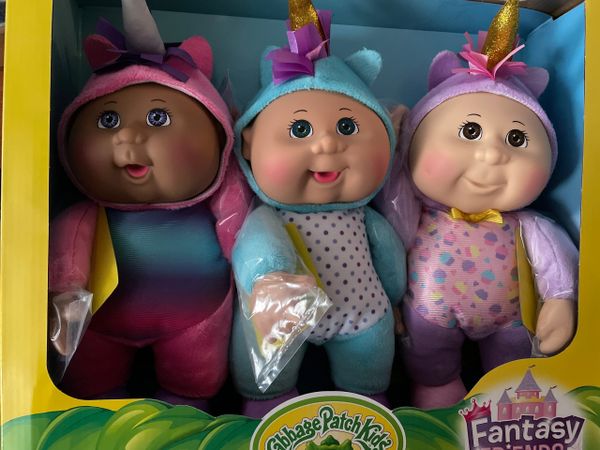 Cabbage Patch Kids Collectible Cuties Fantasy Friends, 3 Pack