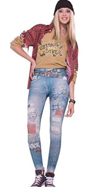 Jean Leggings, Grunge - Halloween Sale - under $20