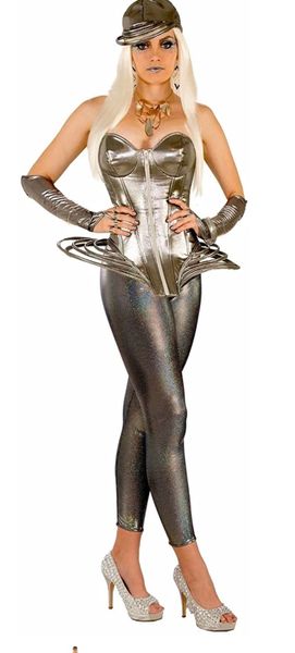 *Silver Leggings, Outer Space Costume Accessory, Women's - Halloween