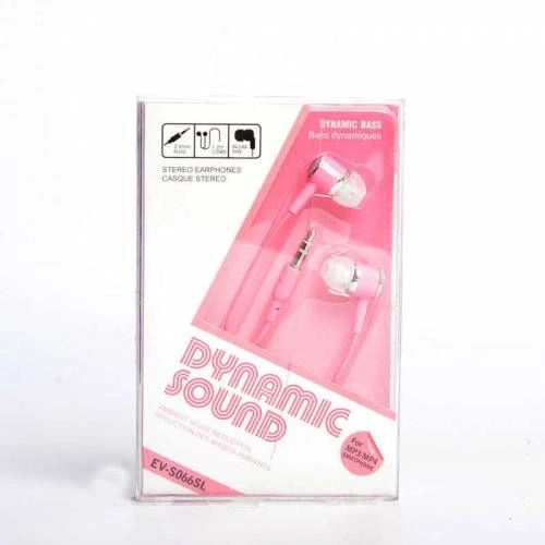 Pink Stereo Earphones