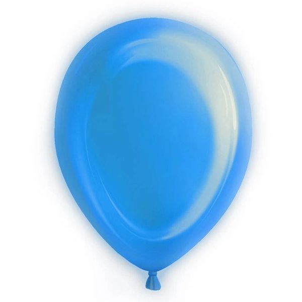 BOGO SALE - Blue Led Light Up Balloons, Latex, 10in - 5ct
