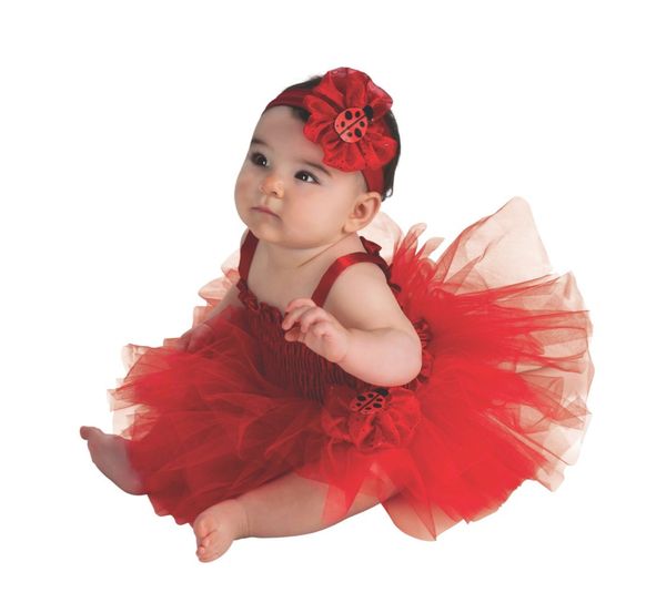 Baby Ladybug Tutu Costume, Red, up to 9 months - under $20 - Halloween Sale