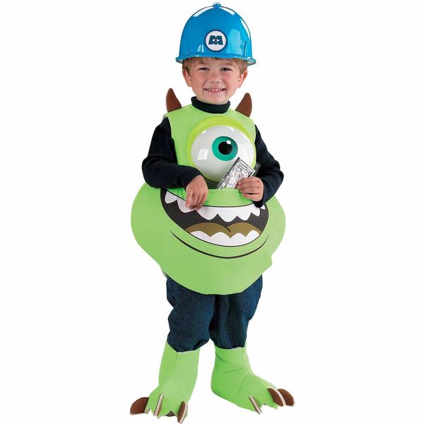Kids Disney Monsters University Mike Candy Catcher Costume, Small - Licensed - Halloween Spirit