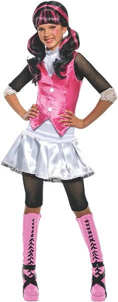 *Monster High Draculaura Costume, Girls Large - Halloween