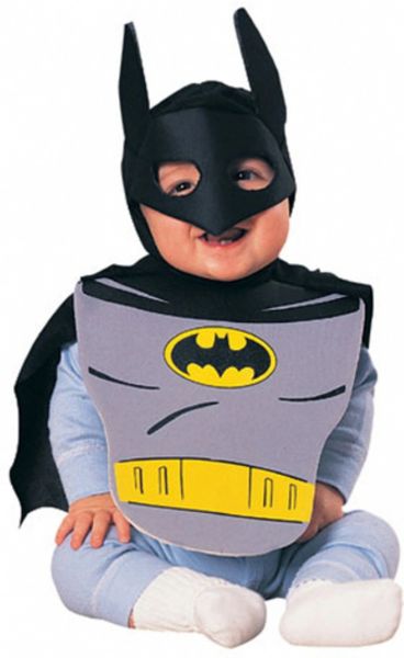 *Baby Batman Bib and Bonnet Costume, up to 9 months - Halloween