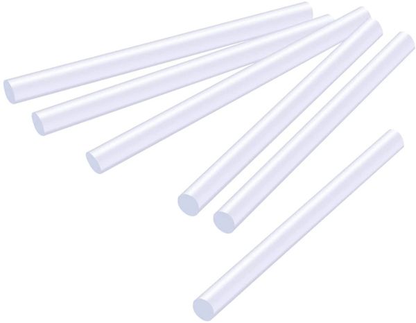 Clear Glue Sticks, 10in Long x .4in Thick - 6ct