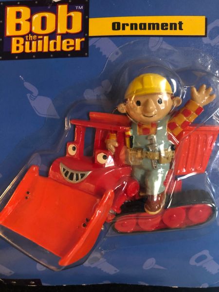 *Rare Bob the Builder Ornament, Orange Tractor Truck, 2002 - by Kurt S. Adler