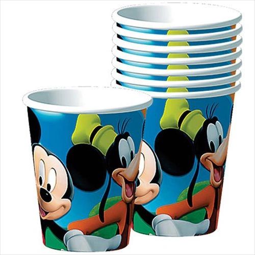 Rare Disney Mickey Mouse Clubhouse Birthday Party Cups, 8ct, 9oz