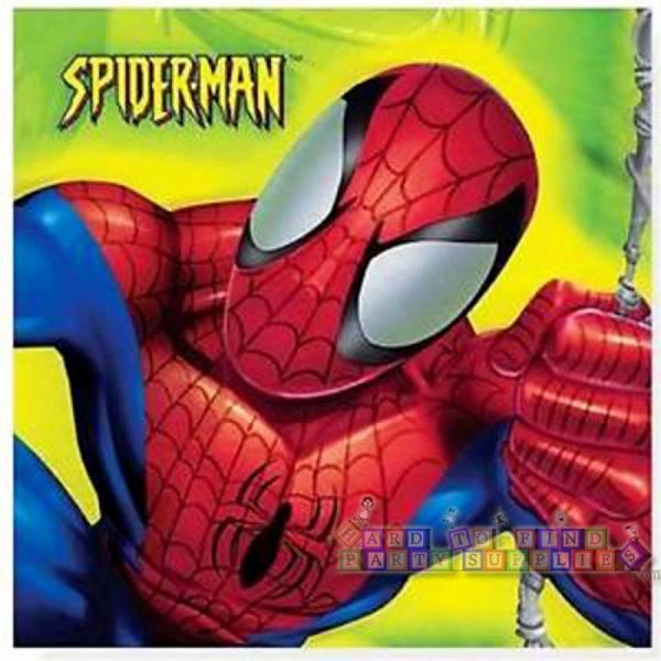 *Vintage Marvel Spider-Man Luncheon Napkins, 16ct - Lime Green