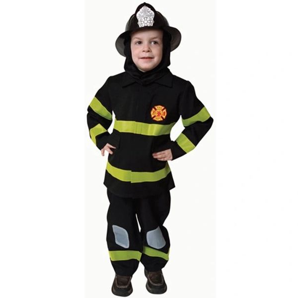 *Deluxe Fire Fighter Costume, Boys Large - Halloween