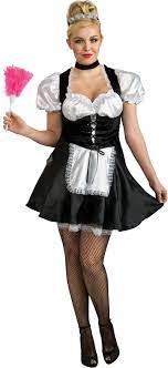 Plus Size Unisex French Maid Costume - Halloween Sale - under $20