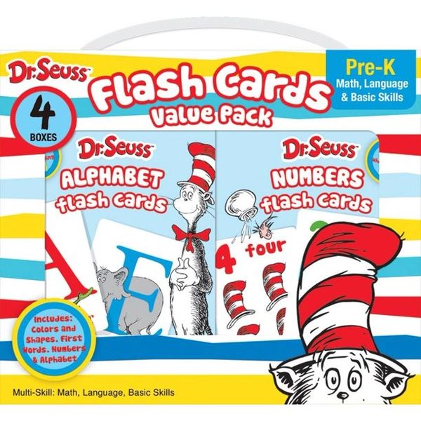 Dr. Seuss 4-in-1 Educational Flash Cards, Pre-K