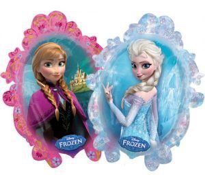SALE - Disney Frozen Balloon - Elsa & Anna 2 Sided Super Shape Foil Balloon, 31in - Double Sided - Frozen Party