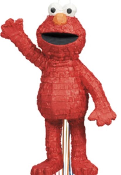 Rare Sesame Street 3D Elmo Pinata, Red - 2006 - Licensed - Birthday Party