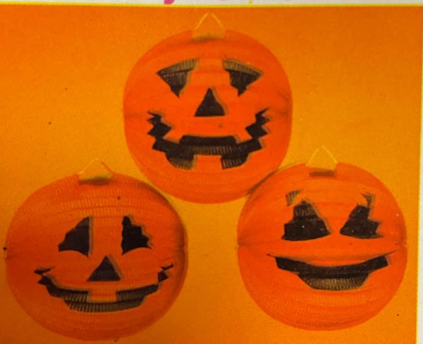 6 Halloween Pumpkin Lanterns, 10in - Halloween Sale